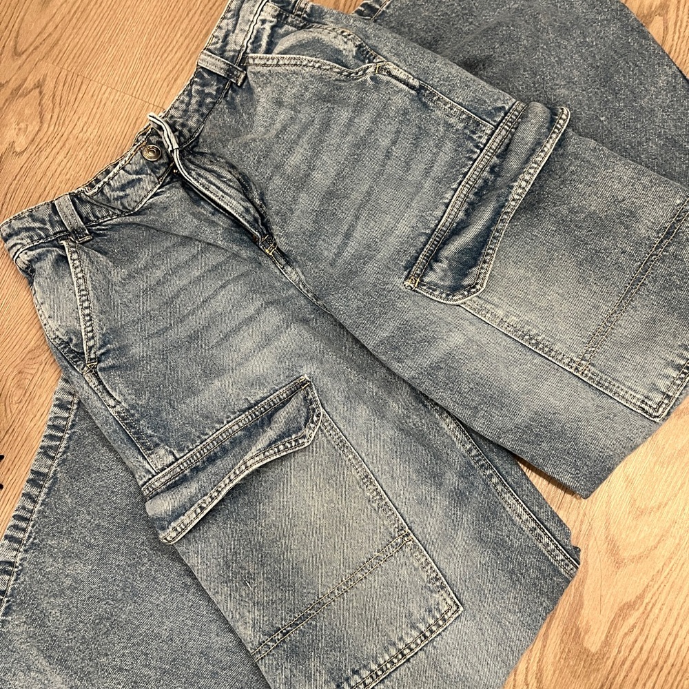 H&M Blue Flare & Wide Leg Jeans